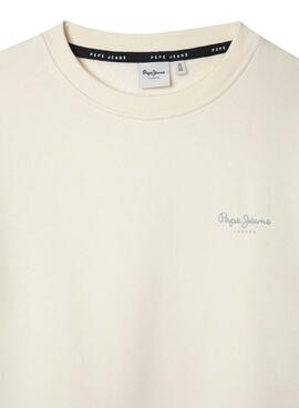 Sweatshirt Pepe Jeans Luke beige für Jungen