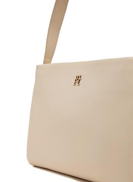 Handtasche Tommy Hilfiger Legacy Med beige für Damen