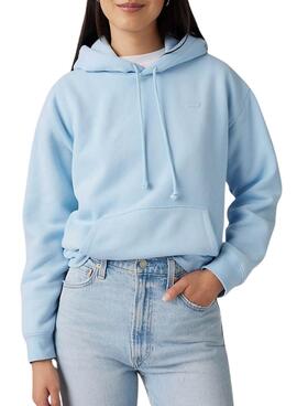 Levis Everyday Hoodie in Blau für Damen.