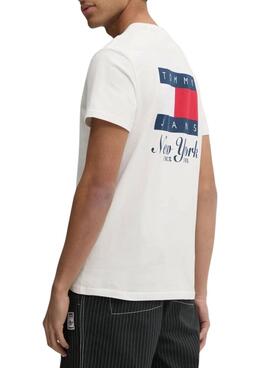 T-shirt Tommy Jeans Heritage weiß für Herren