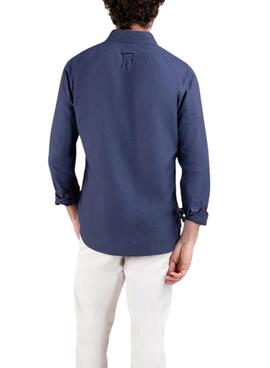 Hemd El Ganso Garment Dyed Marine für Herren