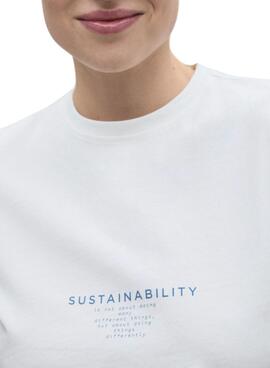 T-Shirt Ecoalf Salce weiß für Damen