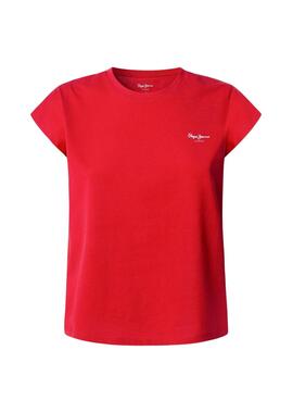 T-Shirt Pepe Jeans Blooma rot für Damen