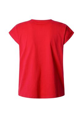 T-Shirt Pepe Jeans Blooma rot für Damen