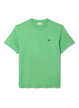 Lacoste T-Shirt mit grünem Logo für Herren