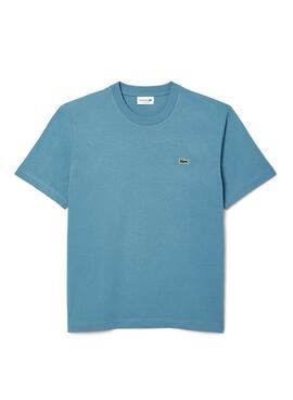 Lacoste T-Shirt mit blauem Logo für Herren