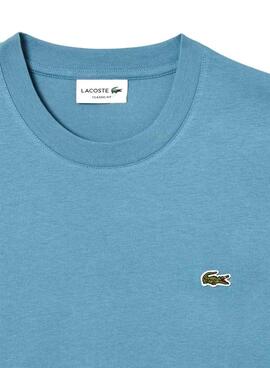 Lacoste T-Shirt mit blauem Logo für Herren