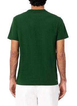 Lacoste Tennis T-Shirt mit grünem Druck für Herren.