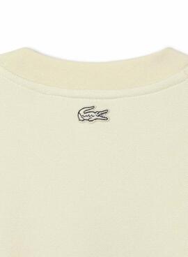 Sweatshirt Lacoste Logo Lacoste Paris beige für Herren.