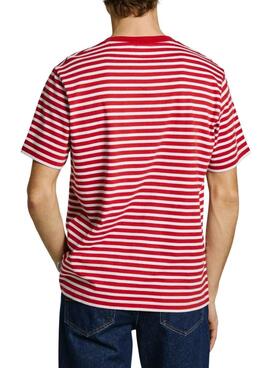 Pepe Jeans Cane rotes T-Shirt für Herren.