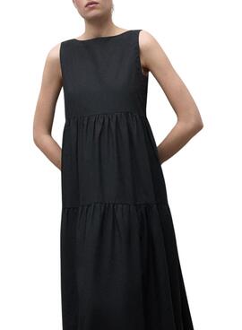 Kleid Ecoalf Bossa Schwarz für Damen.