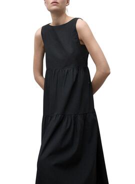 Kleid Ecoalf Bossa Schwarz für Damen.