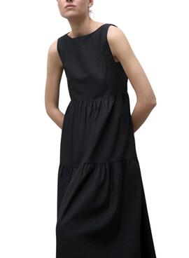 Kleid Ecoalf Bossa Schwarz für Damen.