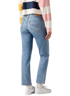 Levis 724 High Rise Straight Leg Jeans für Damen