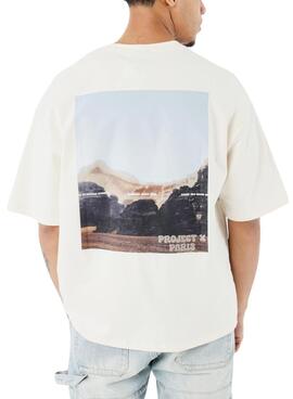 T-shirt Project X Paris Canyon beige für Herren.