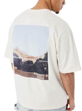 T-shirt Project X Paris Canyon beige für Herren.