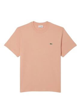 T-Shirt Lacoste Logo Koralle für Herren