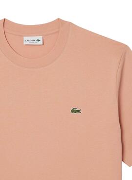 T-Shirt Lacoste Logo Koralle für Herren