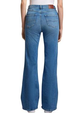 Hose Pepe Jeans Flare blau für Damen