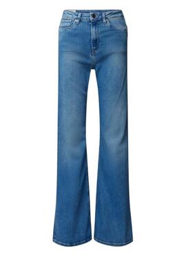 Hose Pepe Jeans Flare blau für Damen