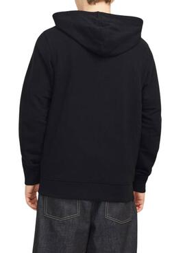 Sudadera Jack and Jones Simon schwarz für Herren