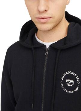 Sudadera Jack and Jones Simon schwarz für Herren