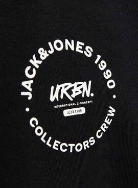 Sudadera Jack and Jones Simon schwarz für Herren