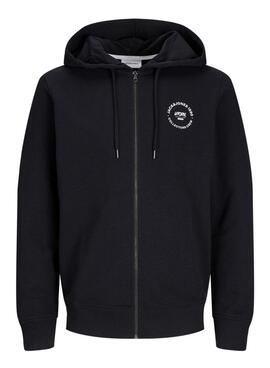 Sudadera Jack and Jones Simon schwarz für Herren