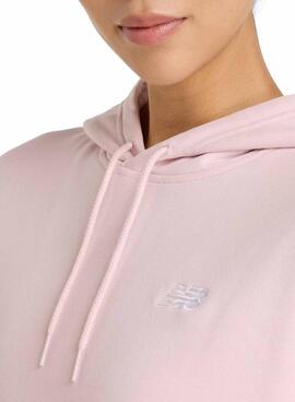 Pullover New Balance Basic rosa für Damen