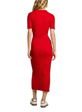 Kleid Pepe Jeans Patricia Rot für Damen.