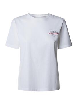 T-Shirt Pepe Jeans Rei weiß für Damen