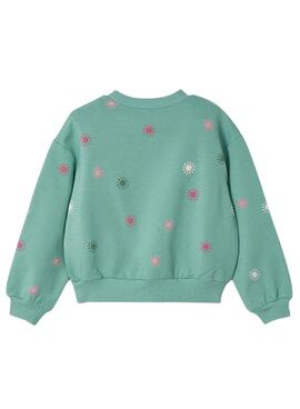 Sweatshirt Mayoral Fantasie Grün für Mädchen