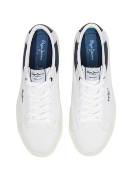 Sneakers Pepe Jeans Kenton Knit weiß für Herren.