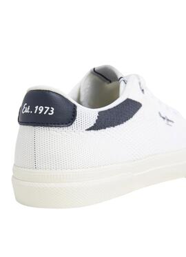 Sneakers Pepe Jeans Kenton Knit weiß für Herren.