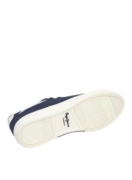 Turnschuhe Pepe Jeans Kenton Knit Marineblau für Herren