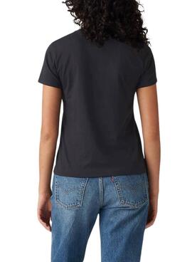 T-shirt Levi's The Perfect Tee Serif schwarz für Damen