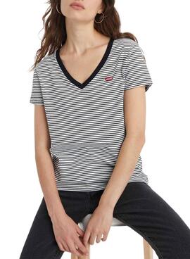 Levi's Perfect V Neck Streifenshirt für Damen