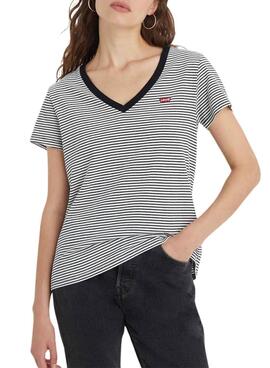 Levi's Perfect V Neck Streifenshirt für Damen