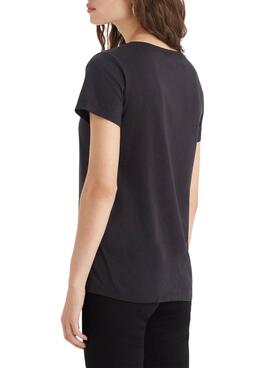 Levi's Perfect V Neck T-Shirt in Schwarz für Damen