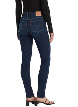 Dunkelblaue Levi's 311 Shaping Skinny Jeans für Damen