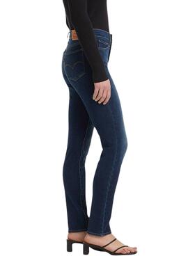 Dunkelblaue Levi's 311 Shaping Skinny Jeans für Damen