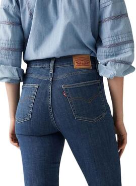 Jeans Levi's 724 High-Rise Straight in Blau für Damen