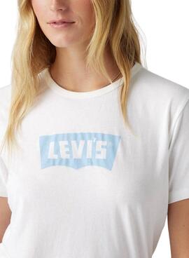 Levi's Graphic Iconic Tee weißes T-Shirt für Damen