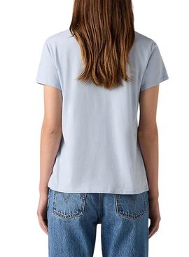 T-shirt Levi's Perfect Tee Skyway blau für Damen