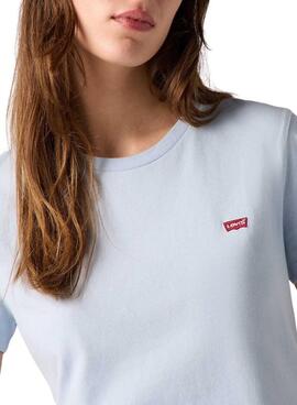 T-shirt Levi's Perfect Tee Skyway blau für Damen