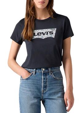 Levi's Ananda Floral T-Shirt in Schwarz für Damen