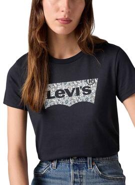 Levi's Ananda Floral T-Shirt in Schwarz für Damen