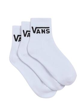 Pack 3 Socken Vans Classic Half weiß Kinder