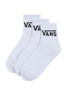 Pack 3 Socken Vans Classic Half weiß Kinder