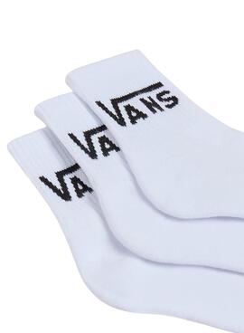 Pack 3 Socken Vans Classic Half weiß Kinder